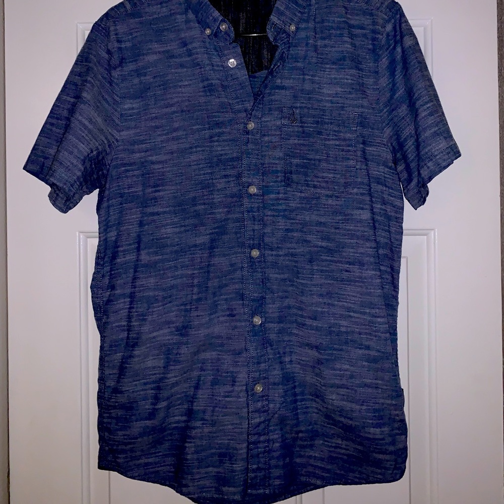 Volcom mens short sleeve button down
